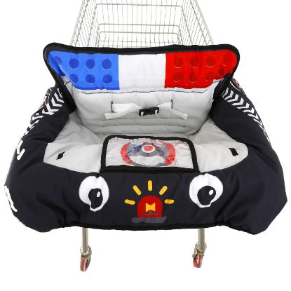 Picture of Cute Police Car Design Grocery Cart Cover for Baby