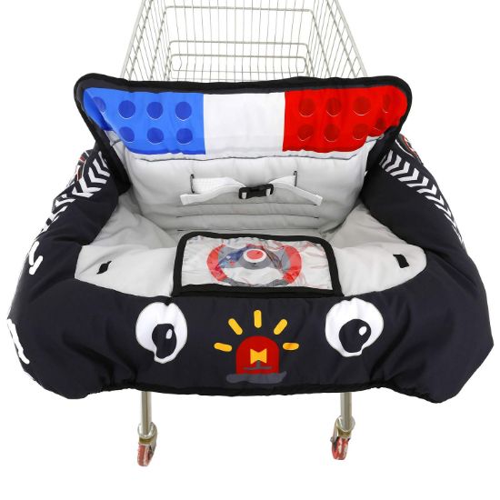 Picture of Cute Police Car Design Grocery Cart Cover for Baby