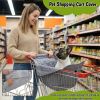 Picture of Aethycovi Portable Shopping Cart Cover for Dogs, Secured with Hook and Loop with Safety Ropes, Quilting Grocery Cart Cover, Comfortable and Easy to Clean with Carry Bag (Gray)