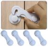 Picture of Cabinet Door Locks for Baby Proofing and Child Safety, 4 Pack Childproof Cabinet Locks with Adhesive for Drawer Cupboards Fridge Closet and Pantry, Child Proof Latch for Protecting Kids (White-4PCS)