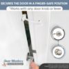 Picture of DOOR MONKEY Child Proof Door Lock & Pinch Guard - For Door Knobs & Lever Handles - Easy to Install - No Tools or Tape Required - Baby Safety Door Lock For Kids - Very Portable - Great for Dogs & Cats