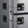 Picture of 2 Pack Refrigerator Door Locks, Child Proof Fridge Lock for Kitchen Freezer, Cabinets and Drawers, Air Oven Air Fryer, Closets, Windows, Doors-No Tools Need or Drill (Patent)