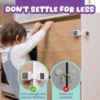 Picture of Child Safety Locks (4-Pack) - Baby Proof Cabinets, Drawers, Toilets & Appliances- Adjustable Strap Length, Double Lock Option - Easy Latch for Adults to Open