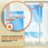 Picture of Sliding Door Locks - 2 Pack Childproof Safety Locks for Glass Doors & Windows - Strong Adhesive - Shop Square
