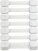 Picture of Child Safety Strap Locks (10 Pack) Baby Locks for Cabinets and Drawers, Toilet, Fridge & More. 3M Adhesive Pads. Easy Installation, No Drilling Required, White