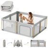 Picture of Foldable Baby Playpen with Mat, 71x59 Foldable Play Pen for Babies and Toddlers, Baby Playpen with Portable Design, Collapsible Play Yard for Fence Indoor and Outdoor
