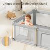 Picture of Foldable Baby Playpen with Mat, 71x59 Foldable Play Pen for Babies and Toddlers, Baby Playpen with Portable Design, Collapsible Play Yard for Fence Indoor and Outdoor