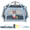 Picture of Funsland Baby Playpen Pop-up Tent - Outdoor & Indoor Play Tent for Beach with Canopy Travel Bag Portable Play Yard for Babies & Toddlers (Ocean)