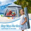 Picture of Funsland Baby Playpen Pop-up Tent - Outdoor & Indoor Play Tent for Beach with Canopy Travel Bag Portable Play Yard for Babies & Toddlers (Ocean)