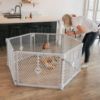 Picture of Toddleroo by North States - Superyard Baby Play Yard: Freestanding 6-Panel Baby Playpen - Indoor or Outdoor Use - Made in USA - Encloses Up to 18.5 Square Feet - 26 Inches Tall - Light Gray