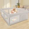 Picture of Besuhot Baby Playpen Baby Playard, Play Pen for Babies and Toddlers with Gate, 50x50 Fence, Sturdy Safety Playpen, Indoor & Outdoor Kids Activity Center