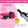 Picture of Lehoo Castle Toddler Leash for 1-5 Years, Baby Safety Harness for Girls with Anti-Lost Key Lock & Adjustable Strap, 3-in-1 Wrist Leash and Kids Backpack Harness for Walking Travel (Pink Minnie Mouse)