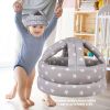 Picture of Baby Safety Helmet, Infant Baby Head Protector Head Cushion Bumper Bonnet, Soft Headguard for Toddler Learning to Walk, Grey Star Style
