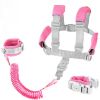 Picture of 2 in 1 Toddler Leash Anti Lost Wrist Link Pink Safety Harness with Lock for Kids, Baby Leash Anti Lost Wrist Link Safety Wrist Link for Toddlers(Pink 8.2 Ft)