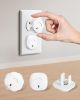 Picture of BBsecure Outlet Covers Baby Proofing - 40 Pack Plug Covers Baby Proofing with Unique Rotating Design, Outlet Plug Covers to Prevent Electrical Shock, for US 3-Prong, Home, Office, School, White