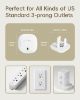Picture of BBsecure Outlet Covers Baby Proofing - 40 Pack Plug Covers Baby Proofing with Unique Rotating Design, Outlet Plug Covers to Prevent Electrical Shock, for US 3-Prong, Home, Office, School, White