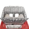 Picture of Soft Pillow Attached Waterproof 2-in-1 Baby Grocery Cart Seat Cover and High Chair Cover (Grey Arrow)