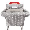 Picture of Soft Pillow Attached Waterproof 2-in-1 Baby Grocery Cart Seat Cover and High Chair Cover (Grey Arrow)