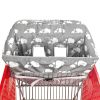 Picture of 2-in-1 Shopping Cart and High Chair Cover for Baby, Padded Cover, Fold'n Roll Style, Portable with Carry Bag (Gray Elephant)