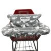Picture of Twin Double Shopping Cart Cover for Baby Siblings with Carrying Case. Foldable Fit Wholesale Warehouse Grocery Stores Like Costco SAMS Club (White Elephant)