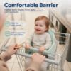 Picture of Pakkabuu Padded Shopping Cart Cover for Baby, Sofa-Like Comfort Grocery cart Cover, Machine Washable High Chair Cushion, Sage Green,