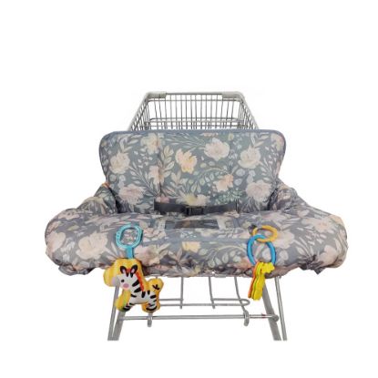 Picture of ICOPUCA Shopping Cart Cover for Baby, 2 in 1 cart Cover for Babies N high Chair Cover, Padded Grocery cart Cover for Baby Girl boy, Universal fit
