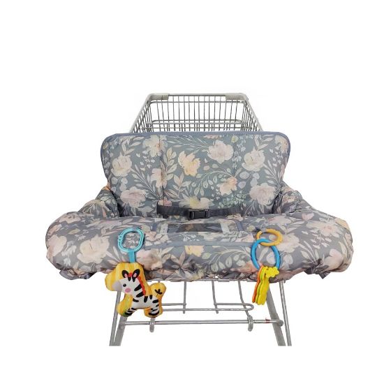 Picture of ICOPUCA Shopping Cart Cover for Baby, 2 in 1 cart Cover for Babies N high Chair Cover, Padded Grocery cart Cover for Baby Girl boy, Universal fit