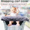 Picture of Shopping Cart Cover for Baby, Cotton High Chair Cover, Infant Grocery Cart Cushion Liner with Storage Pouch, Foldable, Machine Washable for Infant, Toddler, Boy or Girl. (Grey)