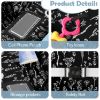 Picture of Shopping Cart Cover for Baby Girl Boy 2-in-1 High Chair Water Resistant High Chair Cover Black Flower Gender Neutral Cart Cover for Babies Padded Grocery Cart Cover for Baby