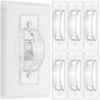 Picture of Bates- Light Switch Guard Cover, 6 Pack, Clear, Toggle Switch Cover, Light Switch Blocker