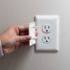 Picture of Qdos Safety StayPut Double Outlet Plug Cover - One Plug Covers Both Outlets! Secure Fit and Beveled Edges Prevent Small Fingers from Removing Unlike Other Products| Fits All Outlets | 12 Pack | White