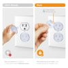 Picture of 50 Pack Outlet Covers Baby Proofing Clear Outlet Covers Baby Safety Outlet Plug Covers Safe & Secure Electric Plug Protectors Sturdy Childproof Socket Covers for Home & Office