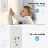 Picture of 32 Pack Outlet Covers Baby Proofing, Socket Covers with Hidden Pull Handle, Child Safety Outlet Covers