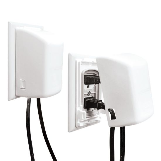 Picture of Dreambaby Dual Fit Outlet Cover Box - Baby Safety Outlet Cover for Standard & Decora Plugs - Child Proof Electrical Outlet Plugs - Essential Plug Cover for Baby Proofing - 2 Pack
