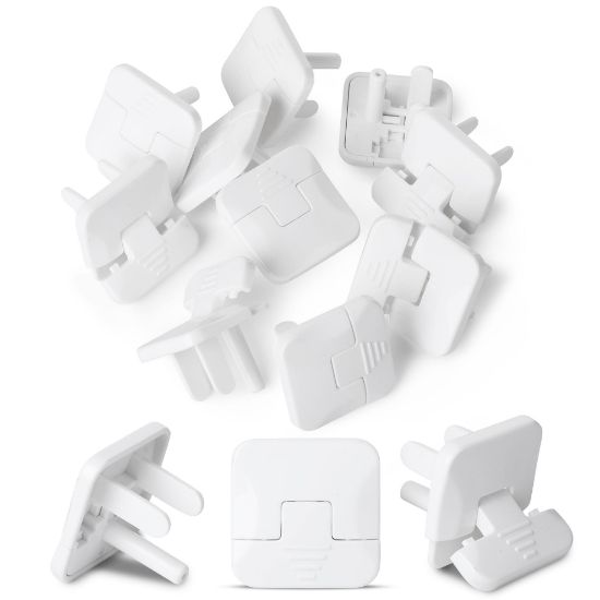 Picture of Bates- Outlet Covers Child Proof, 10 Pack, White, 3 Prong Outlet Covers