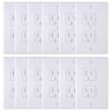 Picture of AUSTOR 12 Pack Baby Safety Electric Outlet Covers Baby Safety Self Closing Wall Socket Plugs Plate Alternate for Child Proofing