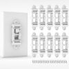Picture of Child Proof Light Switch Cover Guard 10 Pack - Unbreakable Toggle Switch Protector for Kids Safety, Smart Home & Security, 24/7 Protection,White