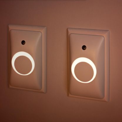 Picture of GlowGuard Childproof Outlet Covers & Night Light (2-Pack) | Secure & Tamper Resistant | Childproof, Babyproof, Toddler Proof, Child Safety Socket Cover | Light Sensor or Manual Toggle | Patent Pending