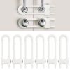 Picture of Baby Proofing Cabinets, Sliding Cabinet Locks for Babies, Adjustable U Shaped Baby Safety Locks, Childproof Cabinet Latch for Kitchen, Bathroom, Drawer, Cupboard Doors Knobs & Handles (6 Pack White)