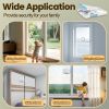 Picture of STERGDE Sliding Door Lock 2 Pack, Prevent children from opening sliding doors, sliding door baby proof, Easy To Install, For Sliding Glass Doors, Sliding Windows, Sliding Closets, EtcBlue
