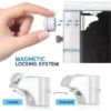 Picture of Baby Proof Me 36-Pack Magnetic Cabinet Locks, Baby Proofing Child Safety Locks with 9 Keys, No-Drill 3M Adhesive for Cabinets & Drawers
