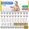 Picture of Magnetic Cabinet Locks for Babies (20 Pack Locks with 3 Keys), Eco Baby Baby Proofing Cabinet Locks, Child Locks for Cabinets Drawers Doors, Easy Installation No Tools Required