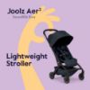 Picture of Joolz Aer2 Lightweight Travel Stroller For Baby & Toddler - Ultra-Compact One-Hand Foldable Stroller, Reclining Seat, UPF 50+ Canopy, Adjustable Leg Rest, Carry-On & Airplane Approved (Dark Navy Blue)