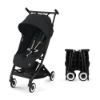 Picture of Cybex Libelle 2 Travel Baby Stroller - Lightweight Carry-On Travel Stroller for Airplane with One-Hand Recline, Compatible with CYBEX Car Seats, Magic Black