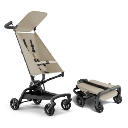 Picture of Mompush Jeto Lightweight Travel Stroller - 9.8 lbs Ultra-Compact, One-Hand Fold, Airplane Cabin Approved, All-Terrain Wheels, Smooth Ride for Toddlers, Perfect for Travel & Daily Use