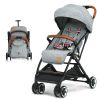 Picture of BABY JOY Lightweight Baby Stroller, Compact Toddler Travel Stroller for Airplane with 5-Point Harness, Adjustable Backrest/Footrest/Canopy, Storage Basket, Easy One-Hand Fold, Gray