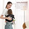Picture of MISSWISDOM Toddler Sling Carrier, Toddler Carrier Sling, Baby Carriers Hip Carriers with Backrest, Lightweight Travel-Friendly Baby Slings Carriers, Black