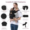 Picture of Shiaon Baby Carrier Newborn to Toddler(8-30lbs), Toddler Carrier Baby Holder Carrier with Adjustable Shoulder Strap, Chest Carriers, Black