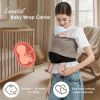 Picture of Shiaon Baby Wrap Carrier, Lightweight Baby Wearing Wraps for Newborn and Infant, Soft Swaddle Holder Carrier, Cozy Baby Sling 7-35 lbs Black+Brown
