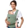 Picture of Momcozy Baby Carrier with Natural Cotton Linen, Built to Last, Ergonomic Design, 7-45lbs for Infant and Toddler, Lightweight and Comfortable, Hands-Free for Moms&Dads, Sage Green